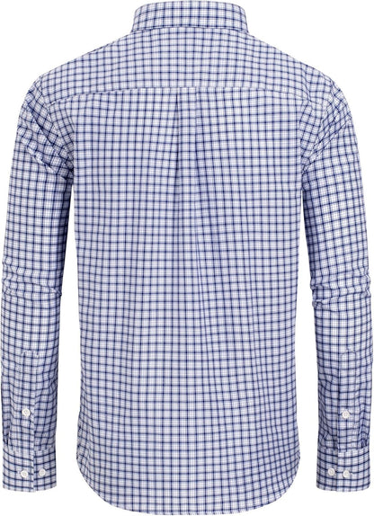 Clearance sale! Men's Plaid Button Down Shirts Cotton Long Sleeve Dress Shirts Regular Fit Gingham Shirts