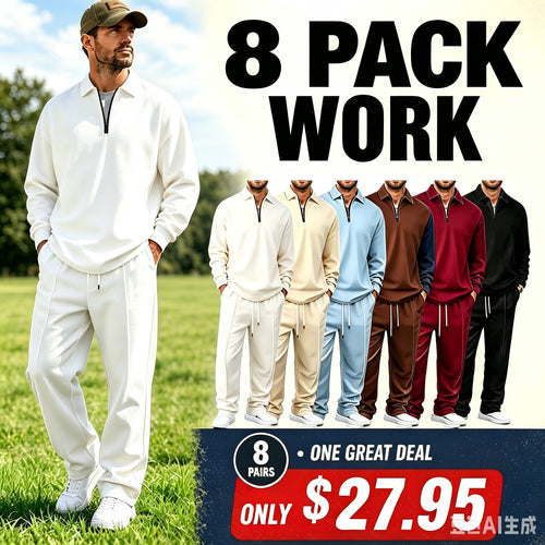 Men's solid color checkered casual suit